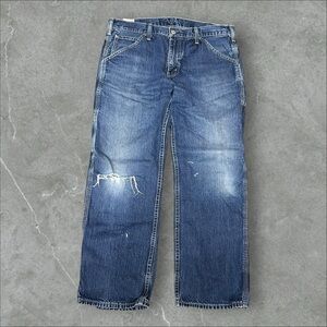 Levi’s Carpenter Jeans Mens‎ 34x30 Blue Medium Indigo Stone Wash Broken In Fade